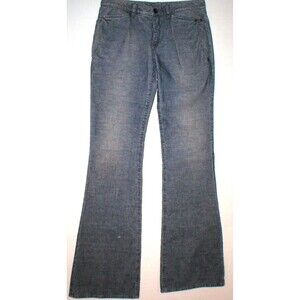 New NWT $295 Theyskens' Theory Corduroy Pants Jeans Womens 27 Flare Blue Indigo